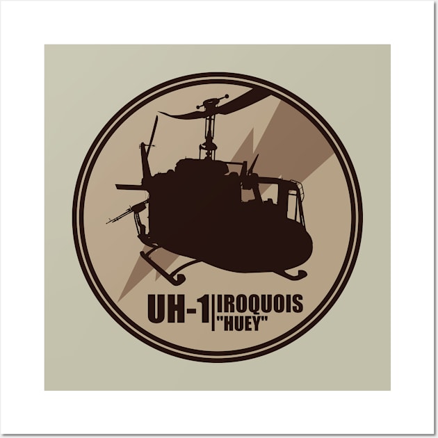 UH-1 Iroquois Huey Wall Art by Tailgunnerstudios